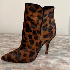 Fur Leather Boots 🐆 SCHUTZ brand